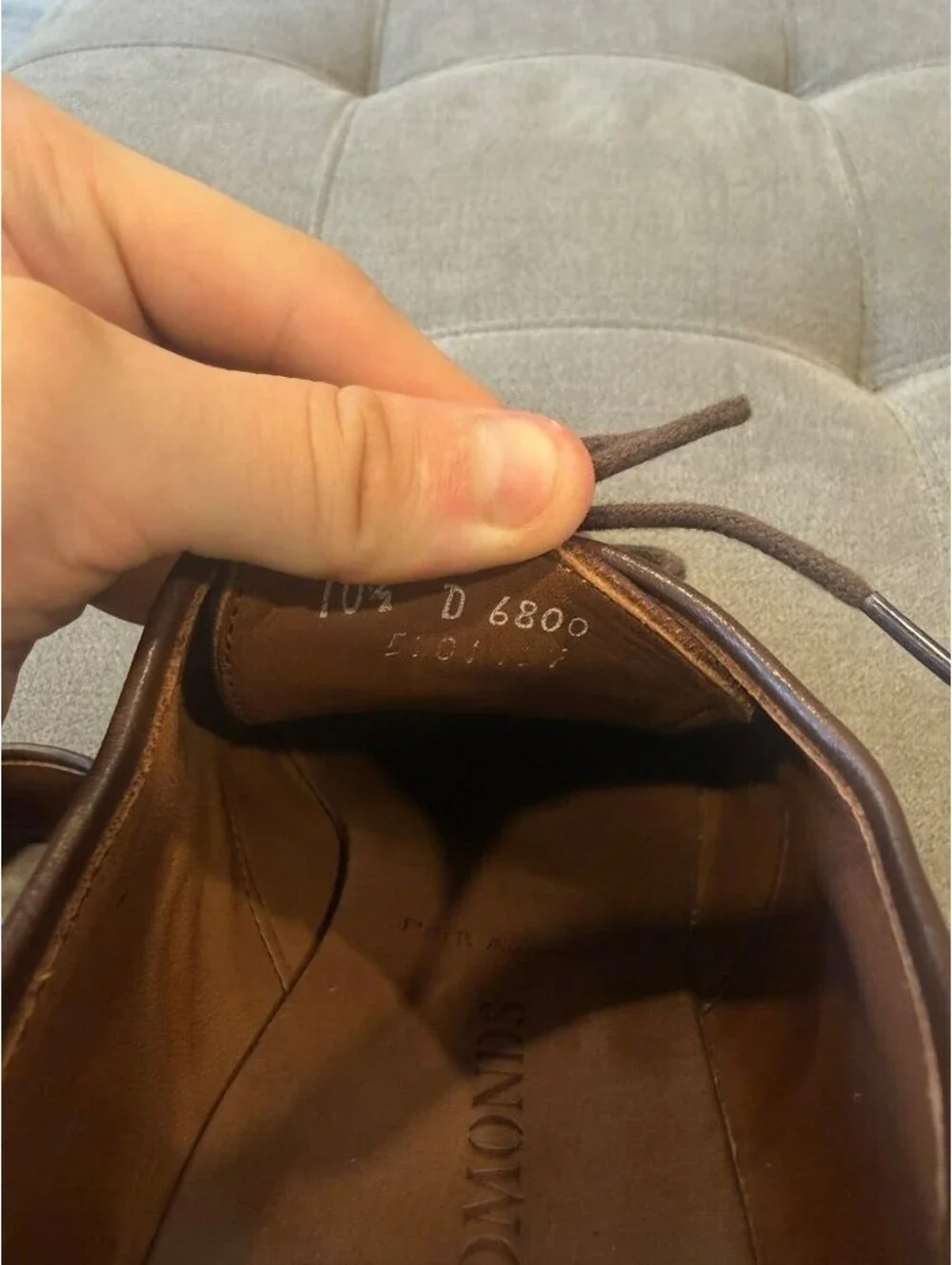 Allen Edmonds Brown Leather Cap Toe Derby Dress Shoes 10.5 D